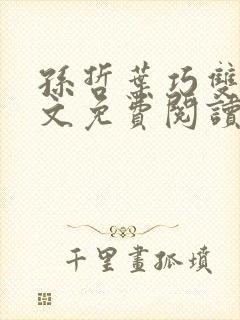孙哲叶巧双修全文免费阅读笔趣阁封面