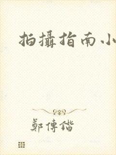 拍摄指南小说