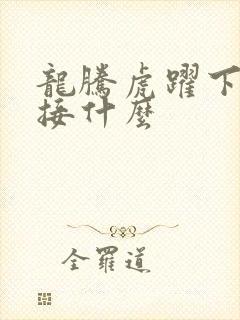 龙腾虎跃下一句接什么