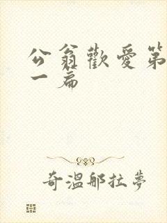 公翁欢爱第三十一篇