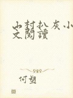 山村扒灰小说全文阅读封面