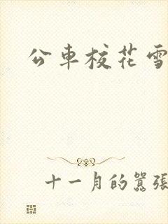公车校花雪柔h
