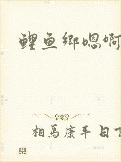 鲤鱼乡嗯啊