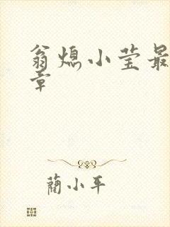 翁熄小莹最新节章