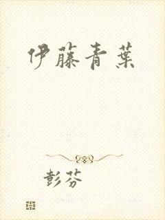 伊藤青叶封面