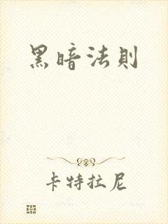 黑暗法则封面