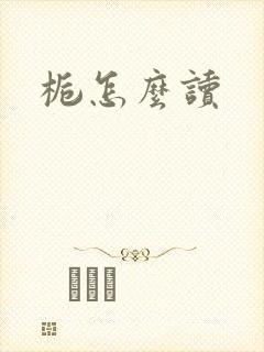 栀怎么读封面