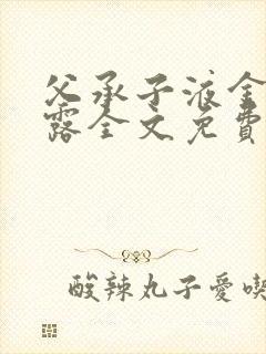 父承子液金银花露全文免费阅读封面