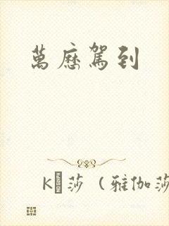万历驾到封面