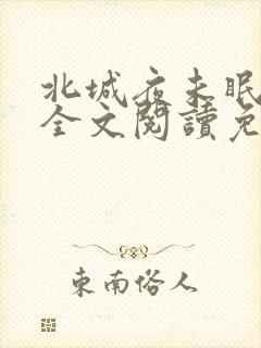 北城夜未眠小说全文阅读免费