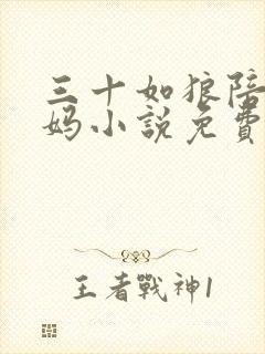三十如狼陪读妈妈小说免费阅读封面