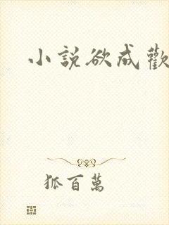 小说欲成欢