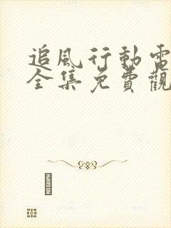 追风行动电视剧全集免费观看
