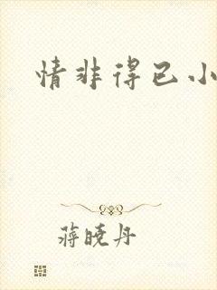 情非得已小说