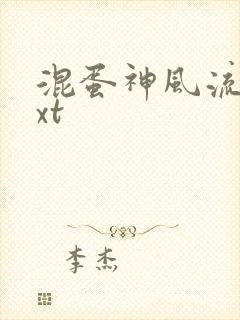 混蛋神风流史txt