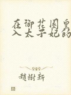 在御花园皇上进入太子妃的小说封面