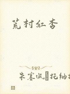 荒村红杏封面