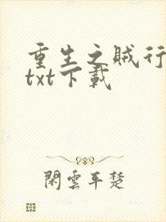 重生之贼行天下txt下载