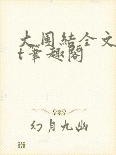 大团结全文txt笔趣阁