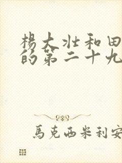 杨大壮和田桂花的第二十九
