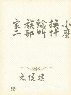 家族轮换小说第二部叫什么名字