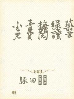 小青梅绿药全文免费阅读笔趣阁