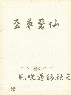 至尊医仙封面
