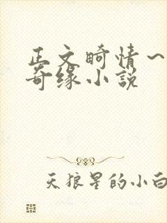 正文畸情～内裤奇缘小说封面