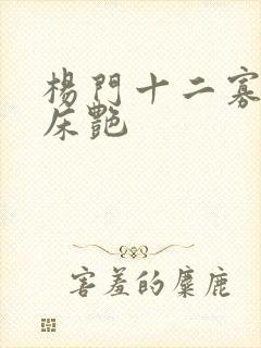 杨门十二寡妇肉床艳封面