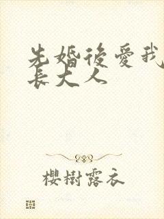 先婚后爱我的市长大人