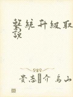 系统升级取液小说