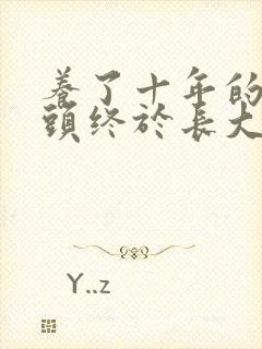 养了十年的小丫头终于长大了