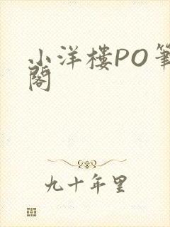 小洋楼PO笔趣阁