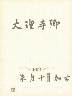大理寺卿
