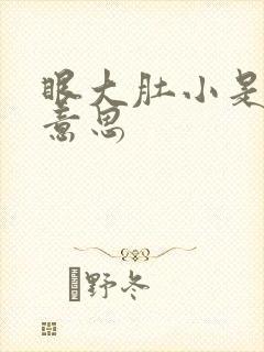 眼大肚小是什么意思