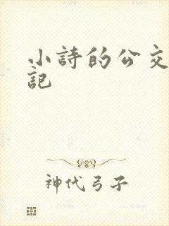 小诗的公交车日记