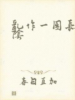 乱作一团长日光阴封面