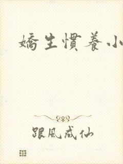娇生惯养小说