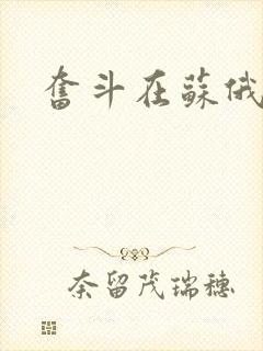 奋斗在苏俄封面