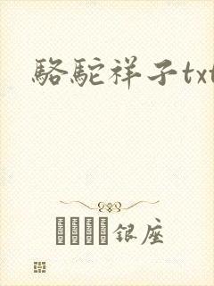 骆驼祥子txt