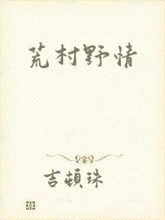 荒村野情封面