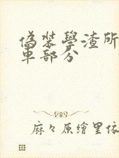 伪装学渣所有开车部分