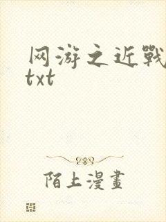 网游之近战法师txt封面