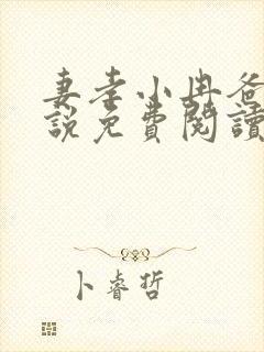 妻孝小冉爸爸小说免费阅读