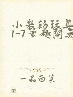 小米的玩具日记1-7笔趣阁无广告