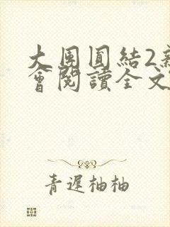大团圆结2亲情会阅读全文