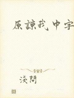 原谅我中字