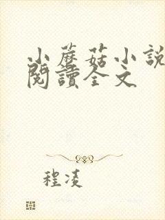 小蘑菇小说免费阅读全文封面