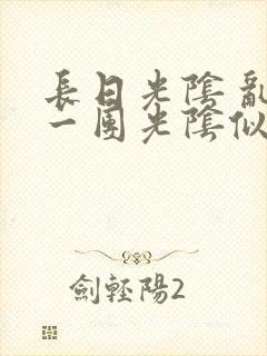 长日光阴 乱作一团光阴似箭封面