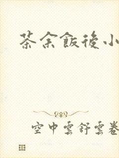 茶余饭后小说